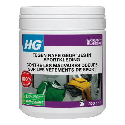 HG tegen nare geurtjes in sportkleding Foto van HG tegen nare geurtjes in sportkleding