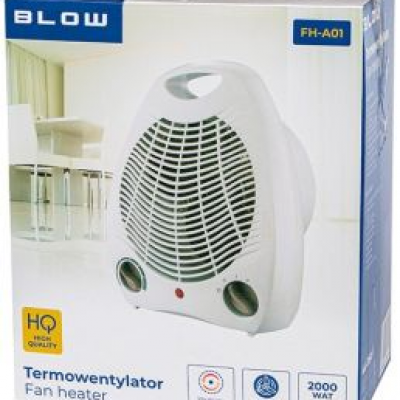 Ventilatorkachel thermostaat wit 2000W