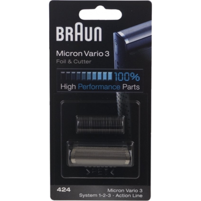 Braun Scheerblad Combipack 424 Zwart - 81416568 Foto van Braun Scheerblad Combipack 424 Zwart - 81416568