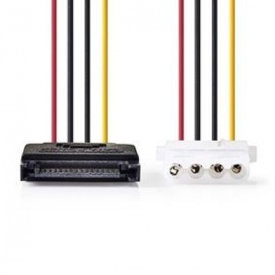 Interne Voedingskabel Sata naar molex 0.15mtr Interne Voedingskabel Sata naar molex 0.15mtr
