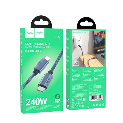 USB-C naar USB-C Laadkabel – 240W – 1,8 m USB-C naar USB-C Laadkabel – 240W – 1,8 m