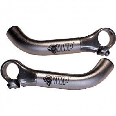 VWP Bar-ends 08 gebogen alu zilver VWP Bar-ends 08 gebogen alu zilver