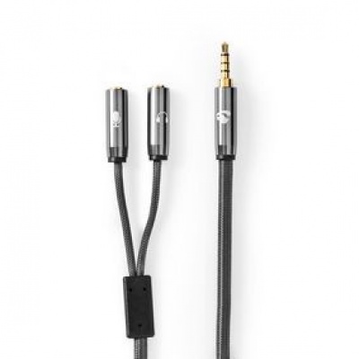 3.5mm jack adapterkabel splitst het audiosignaal 3.5mm jack adapterkabel splitst het audiosignaal