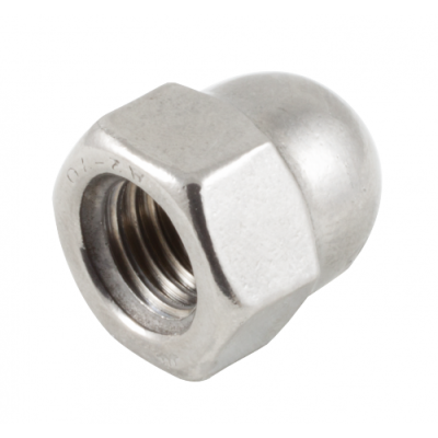 Foto van Deltafix dopmoer zeskant verzinkt m4 din 1587 5 st.