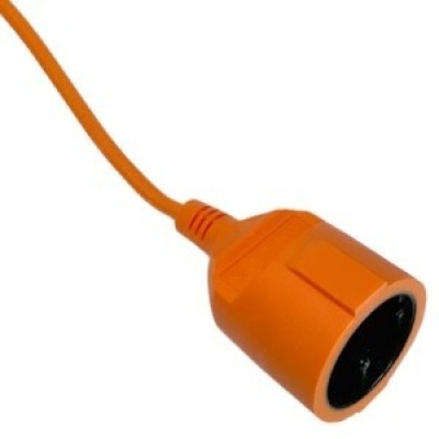 Verlengsnoer oranje 2x1qmm 10m