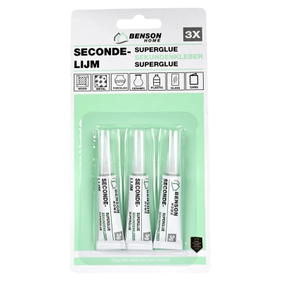 Secondelijm 3x 3 gram