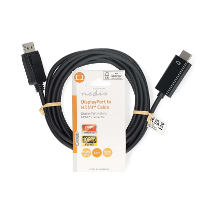 DisplayPort kabel | DisplayPort - HDMI 3 meter