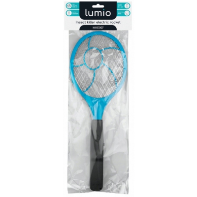 Elektrische vliegenmepper blauw - Excl 2x AA batterij