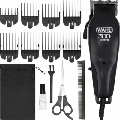 Foto van Wahl Tondeuse Wahl -zwart- 300 serie, inclusief 8 opzetkammen 20102-0460