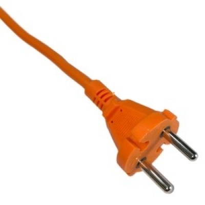 Verlengsnoer oranje 2x1qmm 10m