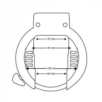 Ringslot zwart ART** FALKX D-Fenz