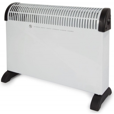 Convectorkachel 2000W wit met thermostaat Foto van Convectorkachel 2000W wit met thermostaat