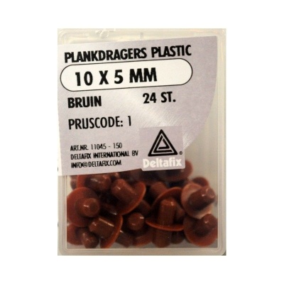 Foto van Deltafix plankdragers plastic buin 10mm. x 5mm. 24st.