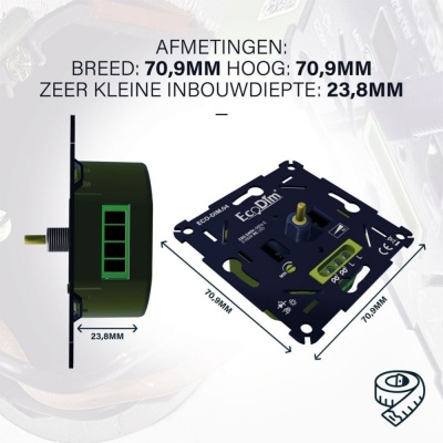 LED dimmer 0-150W fase afsnijding