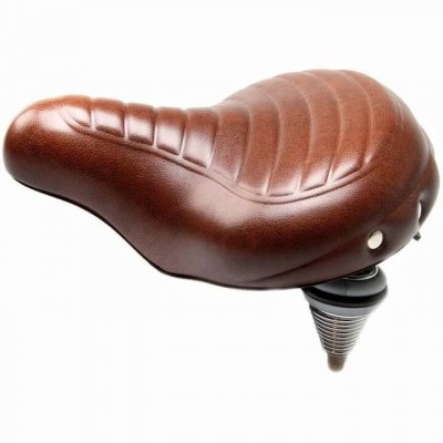 Fietszadel Wave ribbel bruin 