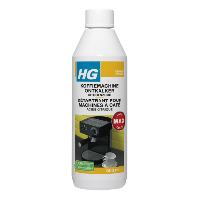 Foto van HG koffiemachine ontkalker citroenzuur
