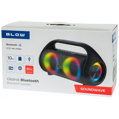 Bluetooth speaker Soundwave 80W oplaadbaar USB/SD Bluetooth speaker Soundwave 80W oplaadbaar USB/SD