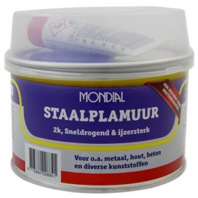 Foto van Plamuur 2K polyester hout staal