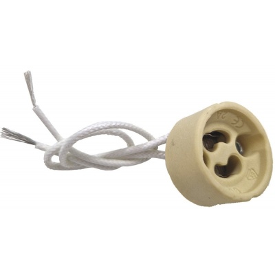 Lamphouder GU10 met 10cm draad Foto van Lamphouder GU10 met 10cm draad
