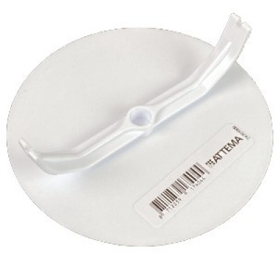 Blindplaat rond met klemmen wit 95mm