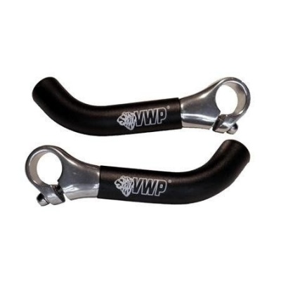 Foto van VWP Bar-ends 08 gebogen alu zwart