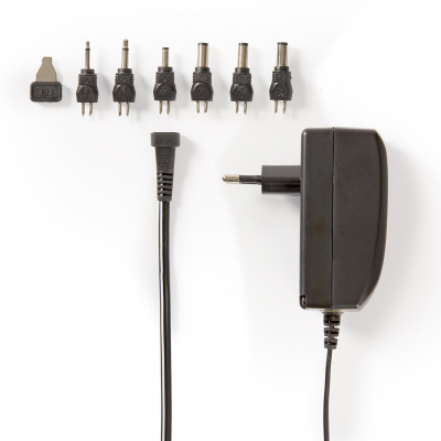 Universele AC-Stroomadapter - 24 W | 9-24 V DC Foto van Universele AC-Stroomadapter - 24 W | 9-24 V DC