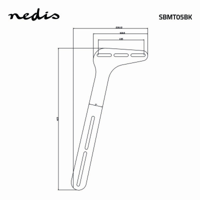 Nedis Soundbar-Beugel Universeel Zwart Nedis Soundbar-Beugel Universeel Zwart