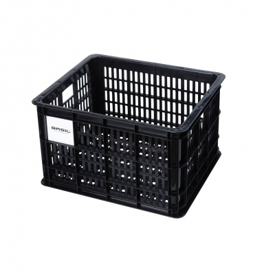 Basil fietskrat M black 29.5L 45 x 35 x 24 cm recycled