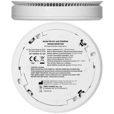 Optische Rookmelder Dun + Lithium Batterij 10 Jaar