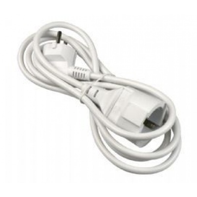 Verlengsnoer RA 3 x 1,5mm² wit 2mtr. Foto van Verlengsnoer RA 3 x 1,5mm² wit 2mtr.