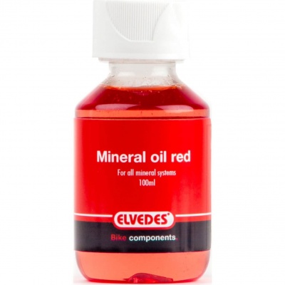 Foto van Elvedes mineraal olie 100ml rood