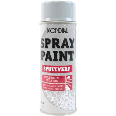 Spuitverf Zilvergrijs hoogglans Ral 7001 400ml Foto van Spuitverf Zilvergrijs hoogglans Ral 7001 400ml