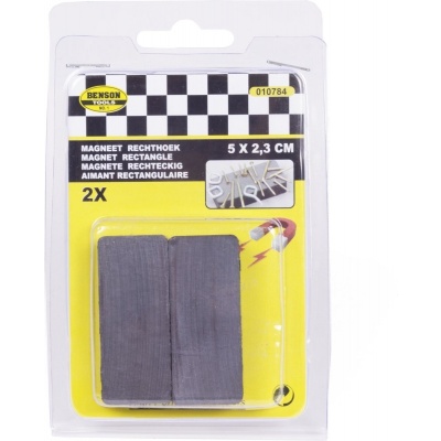 Magneet 50 x 23 mm 2 delig rechthoek