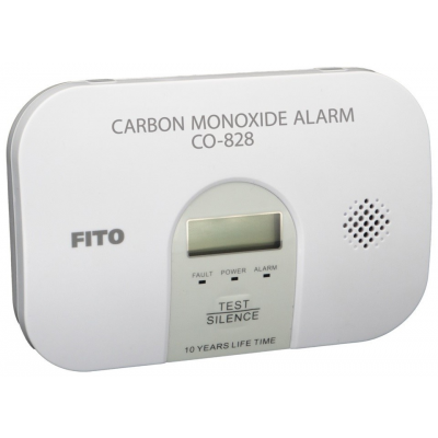 Foto van Koolmonoxidemelder op batterij LCD Fito