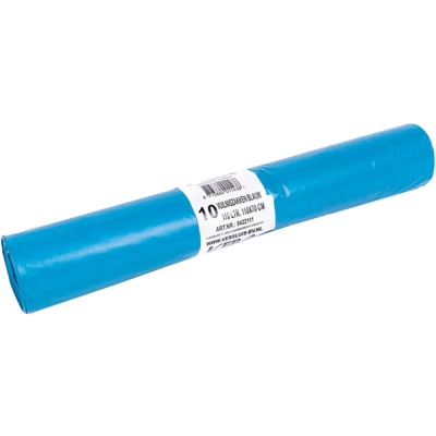 Vuilniszak Blauw 110 L Rol 10 st Foto van Vuilniszak Blauw 110 L Rol 10 st