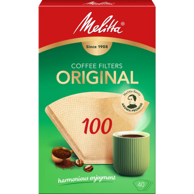Foto van Melitta Filter nr. 100 Bruin - 40 Stuks 6771335