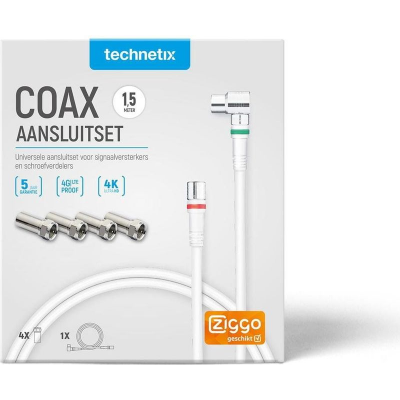 Foto van Technetix Coax aansluitset voor modem