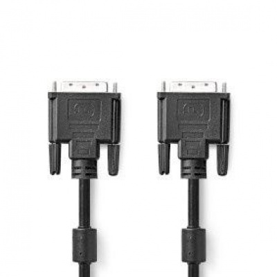 Nedis DVI-Kabel | DVI-D 24+1-Pins Male | DVI-D 24+1-Pins Male | 1080p | Vernikkeld | 3.00 m | PVC |