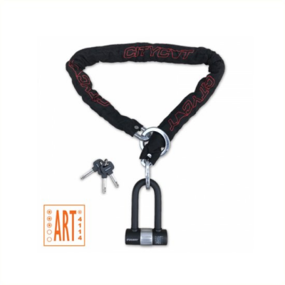 Foto van Ketting met mini beugelslot ART*** 120 cm