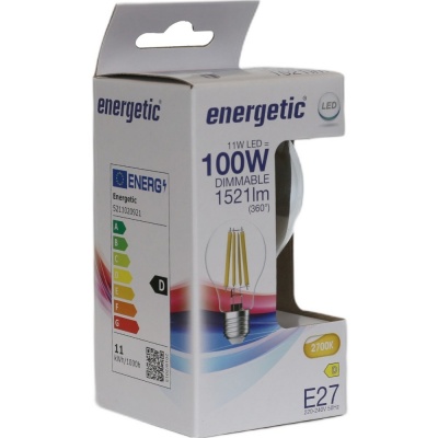 LED GLS E27 11-100W 2700K filament helder dimbaar LED GLS E27 11-100W 2700K filament helder dimbaar
