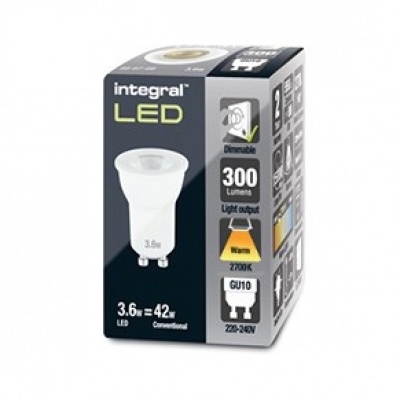 LED spot MR11 GU10 230V 3,6-42W 2700K dimbaar