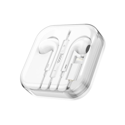 Lightning Oordopjes met microfoon wit 1,2m 