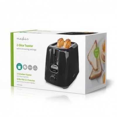 Broodrooster 2 Sleuven 6 roost- en toast instellingen Broodrooster 2 Sleuven 6 roost- en toast instellingen