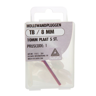 Deltafix hollewandpluggen TB 8mm. 5st.