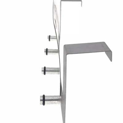 Deurkapstok 4 haken RVS