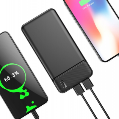 Powerbank 20.000mAh Zwart USB + USB-C 20W QC