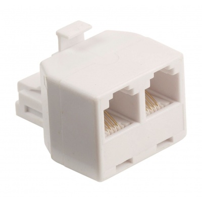 RJ11 splitter 4/6 female 2x female RJ11 splitter 4/6 female 2x female