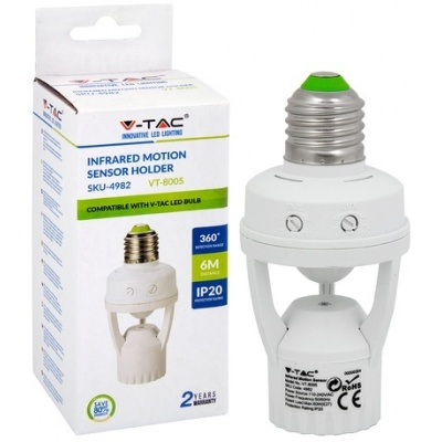 Bewegingmelder fitting e27 Foto van Bewegingmelder fitting e27