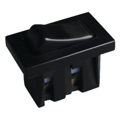 Inbouw Wipschakelaar Zwart Foto van Inbouw Wipschakelaar Zwart