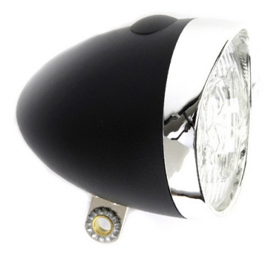 IKZI Light koplamp Retro batterij zwart Foto van IKZI Light koplamp Retro batterij zwart